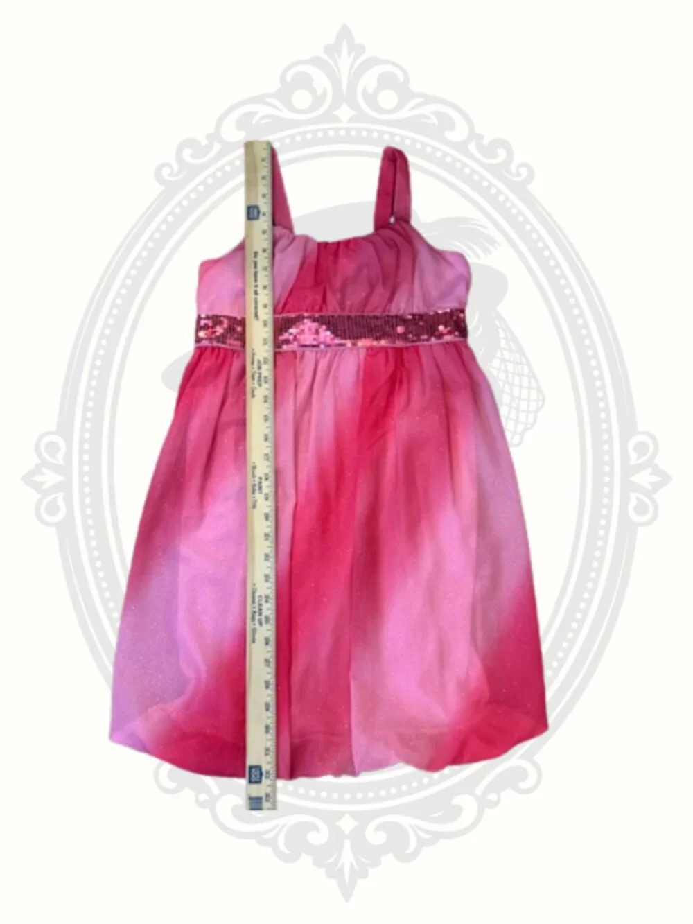 Holiday Editions Girls Pink Ombre Sequin Party Dress XL 14/16 Easter Wedding